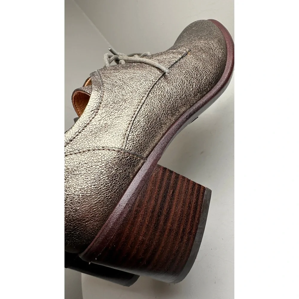 Sofft Patience Metallic Leather Oxford‎ Heels Bronze Copper Size 10